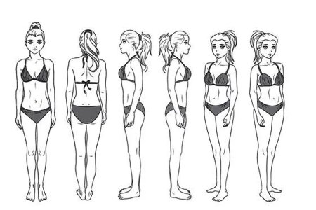 Женская фигура анфас