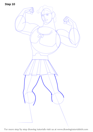 Поэтапное рисование Геракла