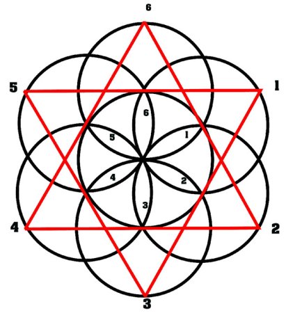 Изображение цветка жизни