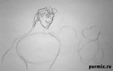 Раскраска Геркулес Дисней