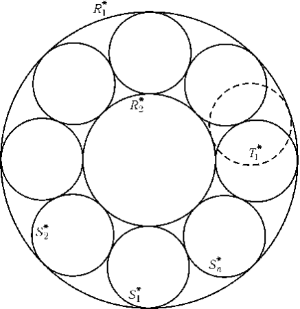 Узор из окружностей с помощью циркуля