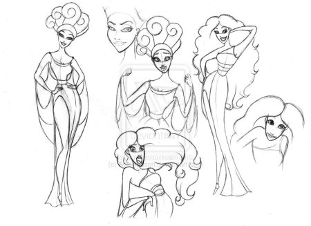 Model Sheet персонажа Дисней