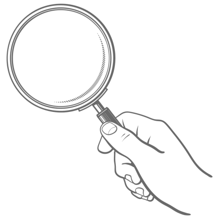 Изображение под лупой