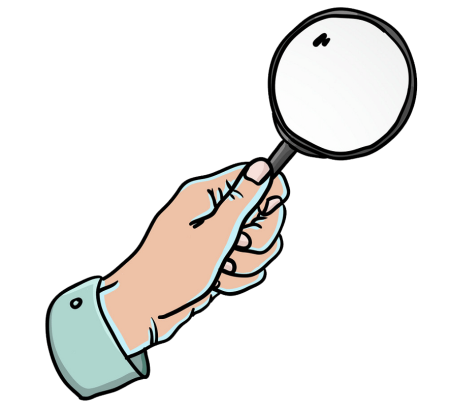 Рисунки капельки с лупой для детей