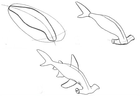 Поэтапное рисование сома