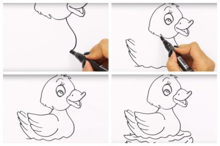 Утенок поэтапно