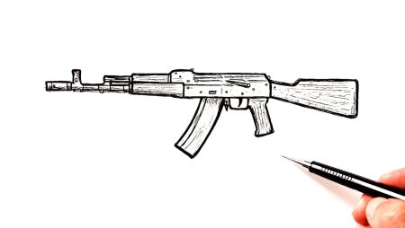 Акс-74у автомат чертеж с размерами