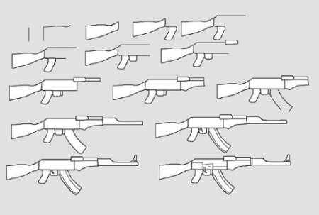 АК 47 рисунок