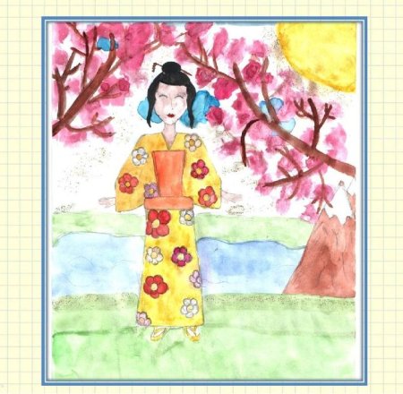 Япония детские рисунки