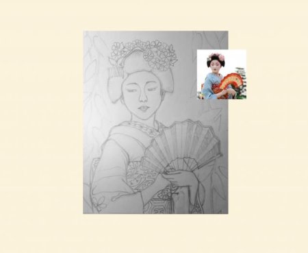 Японцы изо карандашами