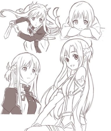 Раскраска Sword Art online Кирито