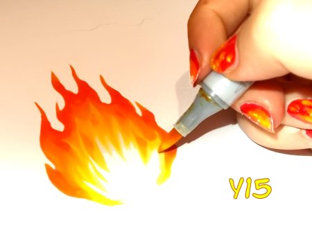 Огонь декоративный рисунок