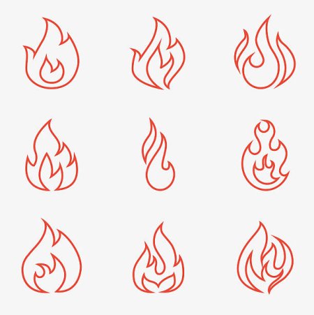 Огонь рисунок