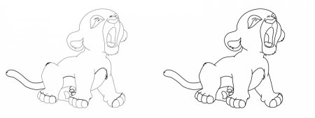 Рисунки для срисовки Симба