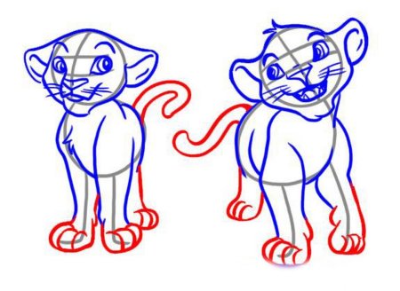 Нарисовать кота Симбу