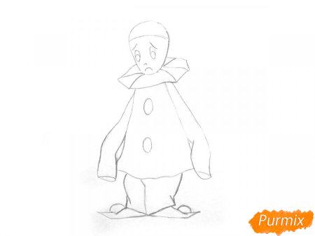 Пьеро из Буратино нарисовать