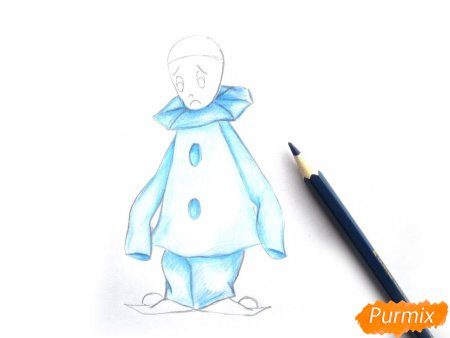 Пьеро рисунок для детей