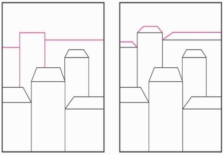 Рисунок города пошагово