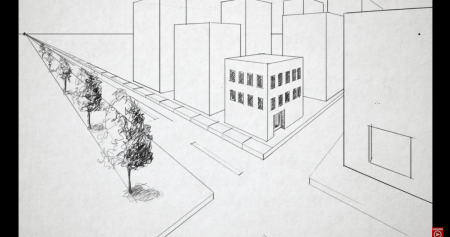 Перспектива вид сбоку