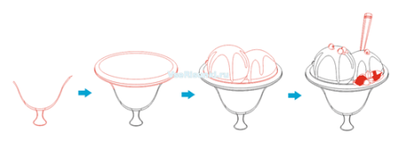 Рисунки сладостей карандашом