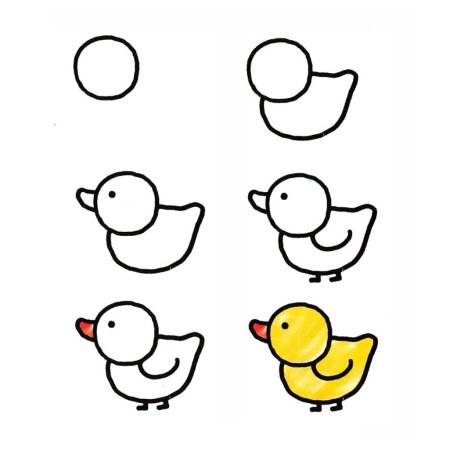 Рисование утки