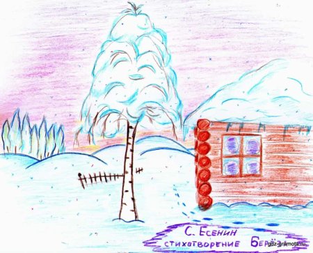 Зимний день рисунок