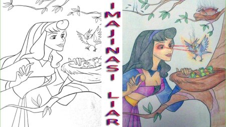 Шарль Перро спящая красавица раскраска