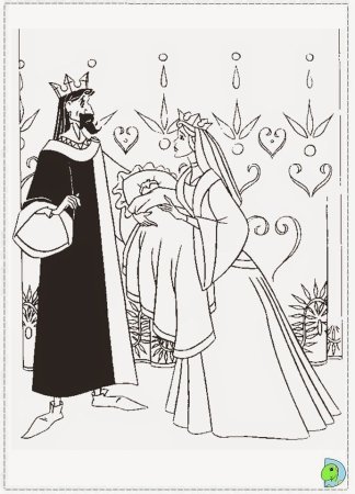 Спящая красавица для срисовки