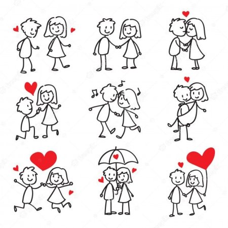 Человечки любовь