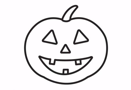 Тыква для Хэллоуина для срисовки