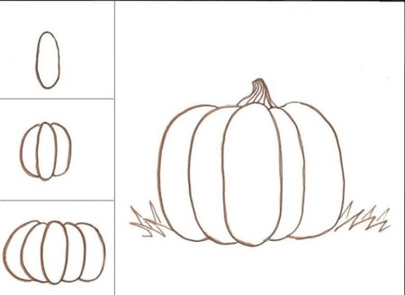 Halloween эскиз для тыквы