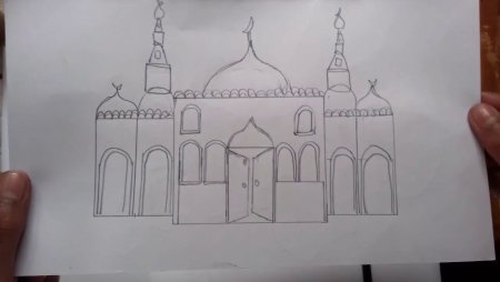 Раскраска храм Тадж Махал Индия