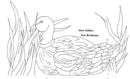 Поэтапное рисование уточки для детей