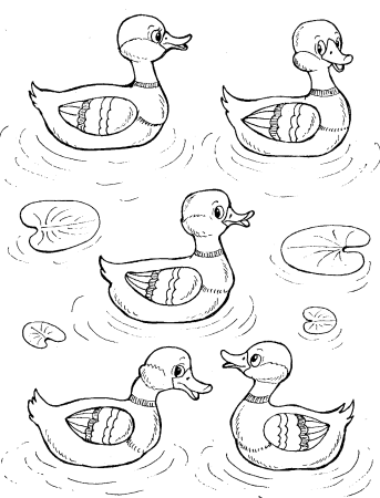 Поэтапное рисование утки для детей