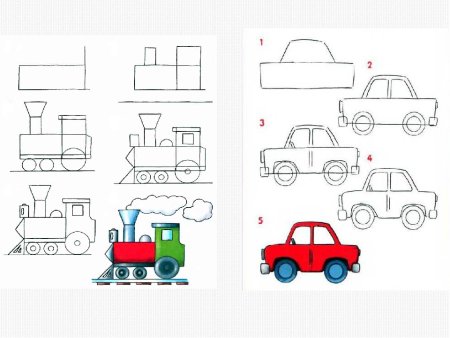 Рисование транспорт подготовительная группа