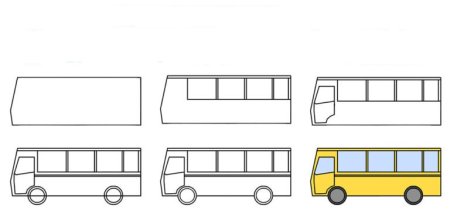 Рисование автобус