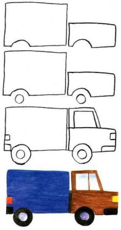 Рисование машины в старшей группе