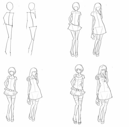 Пошаговое рисование тела