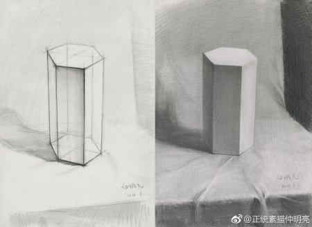 Шестиугольная Призма гипсовая фигура