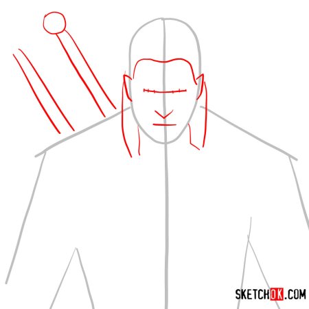 Ведьмак рисунок поэтапно