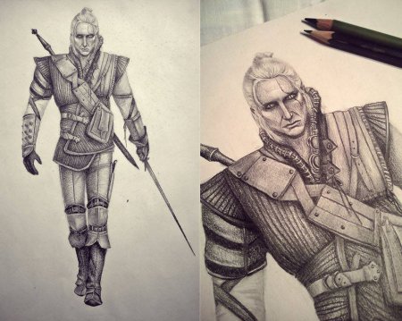 Геральт из Ривии эскиз