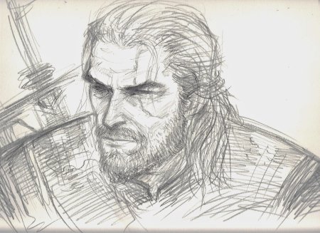 Скетч Ведьмак Геральт