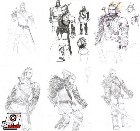 Тату эскиз по игре Ведьмак