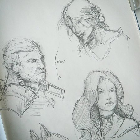 Скетчи по Ведьмаку