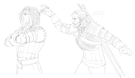 Вернон Роше карандашом