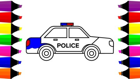 Этапы рисования автомобилей