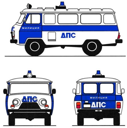 Полицейская машина для рисования