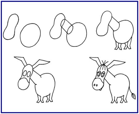 Белка этапы рисования