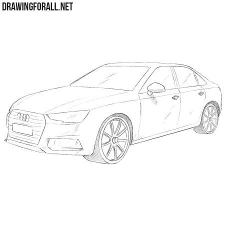 Как нарисовать Ауди р8