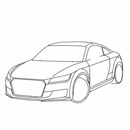 Поэтапное рисование машины